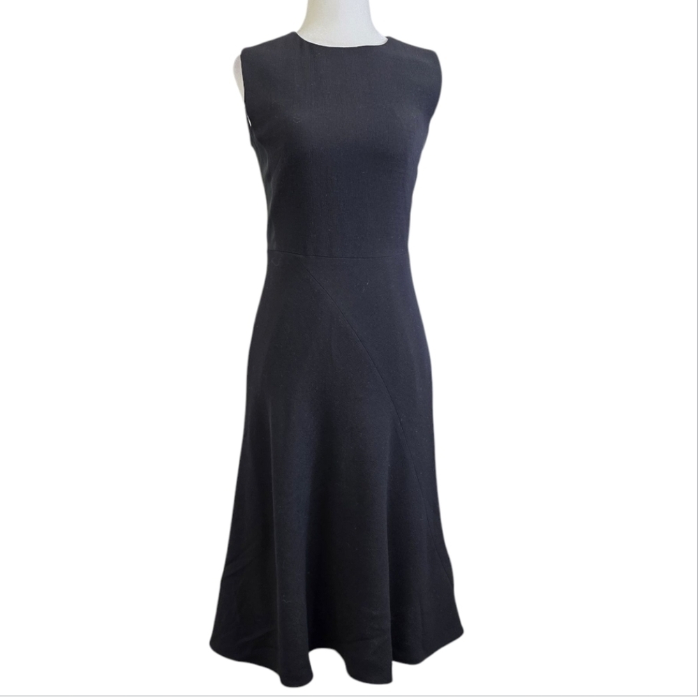 Jigsaw Wool midi flare dress